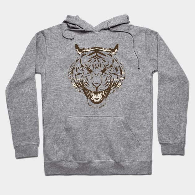 Face tiger Hoodie by This is store